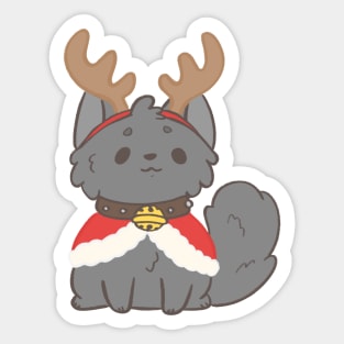 Christmas raindeer kitty Sticker